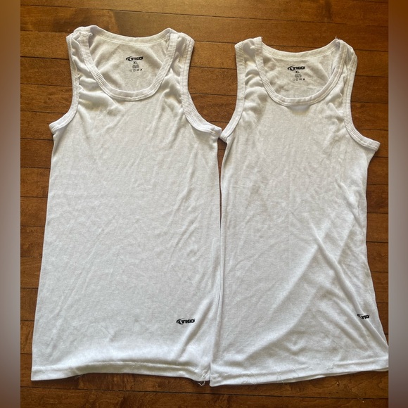 Athletic white tank tops and pant bundle size XL - Picture 2 of 5